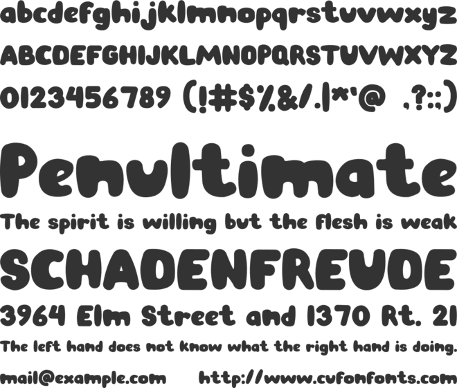 Lugue font preview