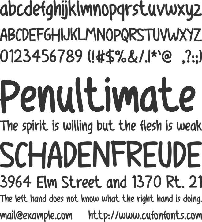 Chaptery font preview