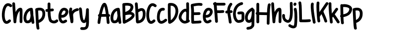Chaptery font download