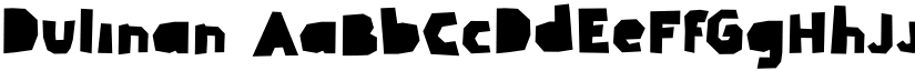 Dulinan font download
