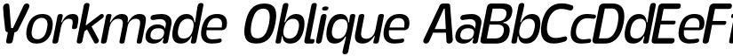 Yorkmade Oblique font download