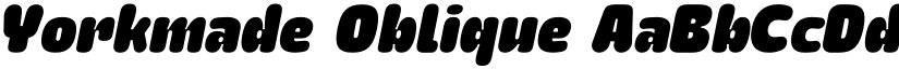 Yorkmade Oblique font