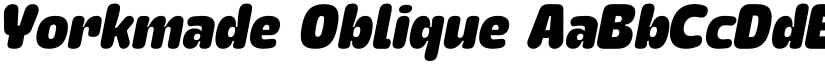 Yorkmade Oblique font