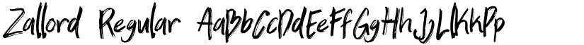Zallord Regular font