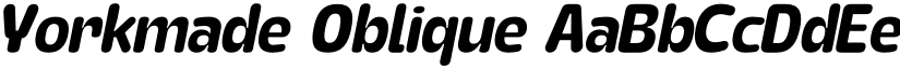 Yorkmade Oblique font