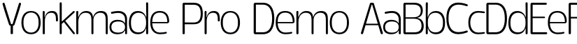 Yorkmade Pro Demo font