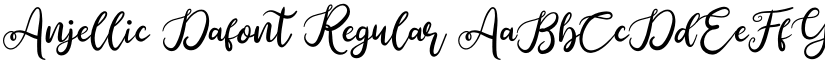 Anjellic Dafont Regular font