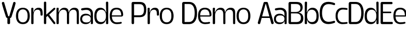 Yorkmade Pro Demo font
