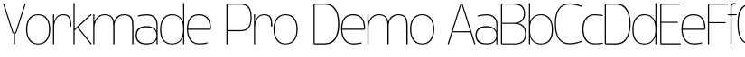 Yorkmade Pro Demo font