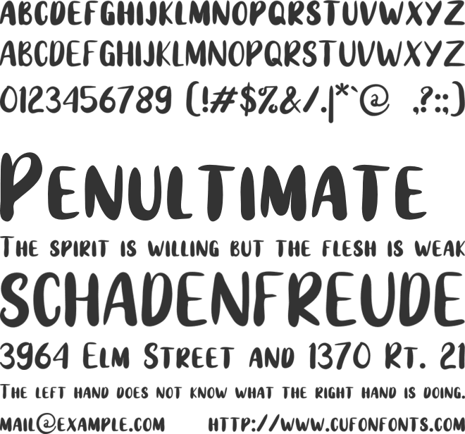 Anjellic Sans font preview