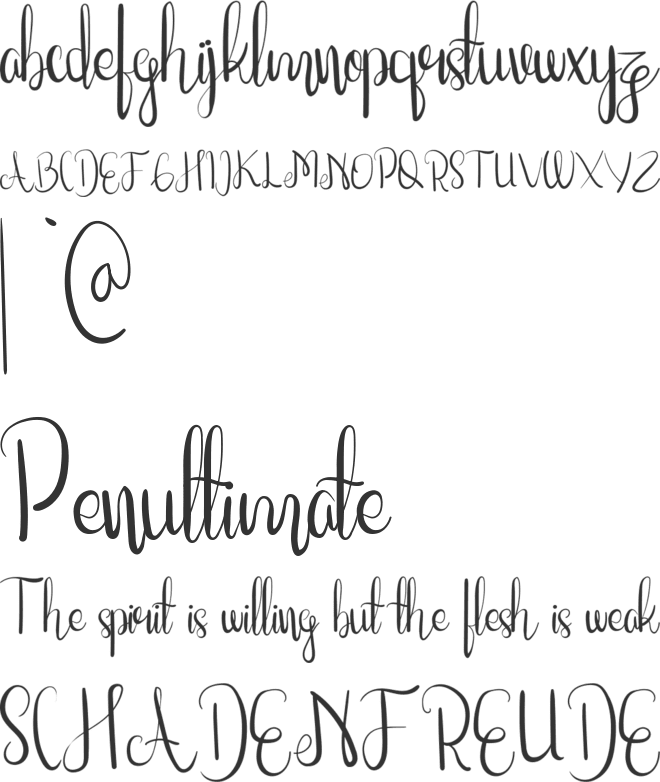 RosalindaFree font preview