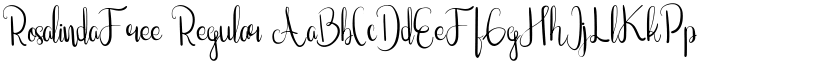 RosalindaFree font download
