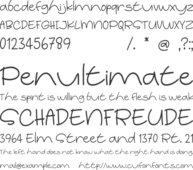 Some Notes font preview
