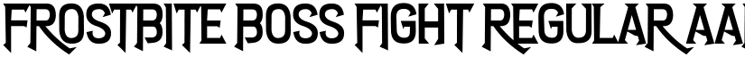 Frostbite Boss Fight Regular font