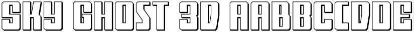 Sky Ghost 3D font