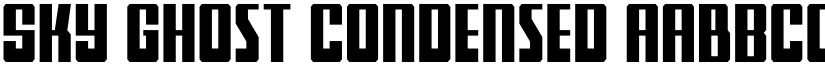 Sky Ghost Condensed font