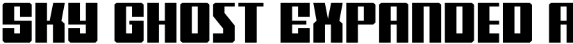 Sky Ghost Expanded font
