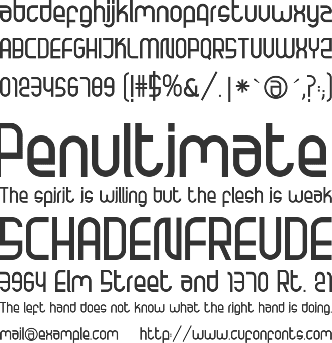 Dugal Regular font preview