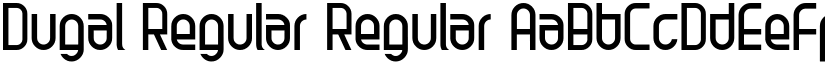 Dugal Regular Regular font
