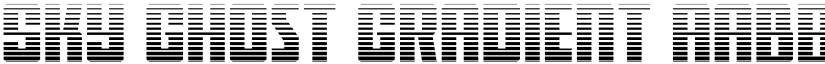 Sky Ghost Gradient font