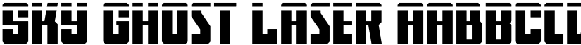 Sky Ghost Laser font