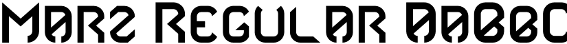 Marz Regular font