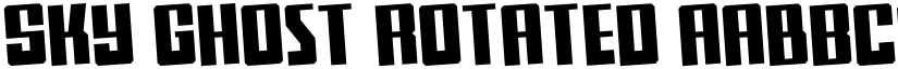 Sky Ghost Rotated font