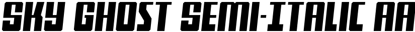 Sky Ghost Semi-Italic font