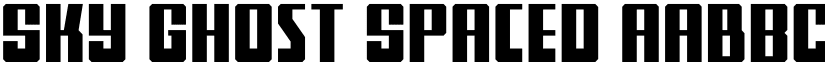 Sky Ghost Spaced font