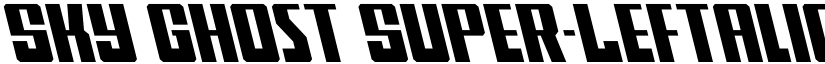 Sky Ghost Super-Leftalic font