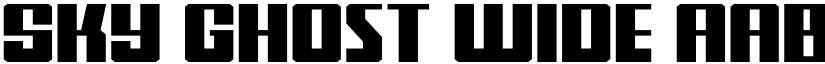 Sky Ghost Wide font