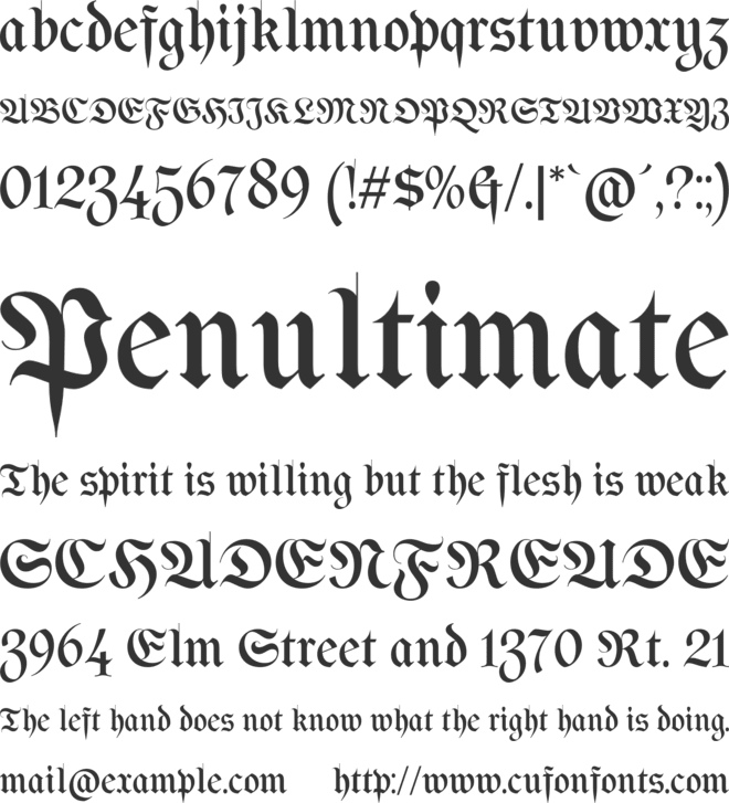 Bulldach Lettra font preview