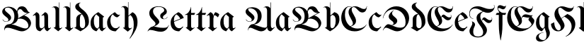 Bulldach Lettra font download
