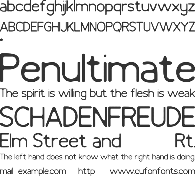 RITTOKE font preview