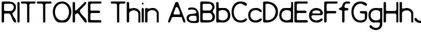 RITTOKE font download