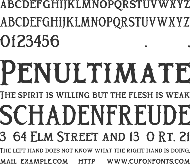Broteli font preview