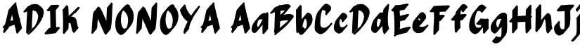 ADIK NONOYA font download