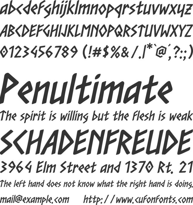 Bravyn Runeskald Free font preview