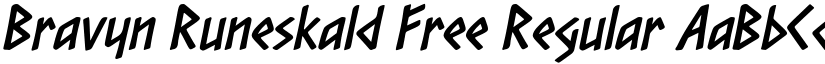 Bravyn Runeskald Free Regular font
