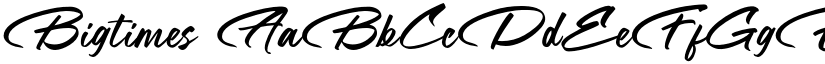 Bigtimes font