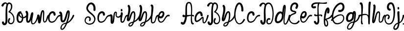 Bouncy Scribble font download