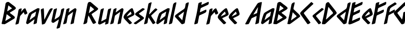 Bravyn Runeskald Free font download