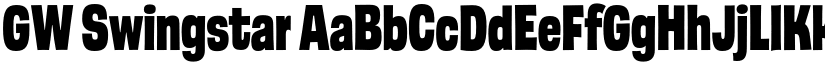GW Swingstar font
