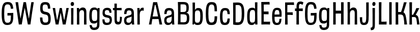 GW Swingstar font