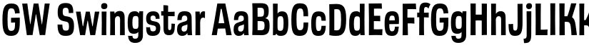 GW Swingstar font