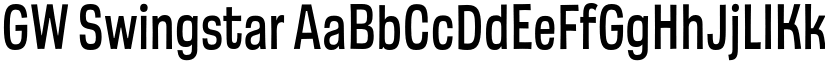 GW Swingstar font