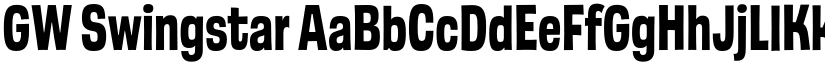 GW Swingstar font