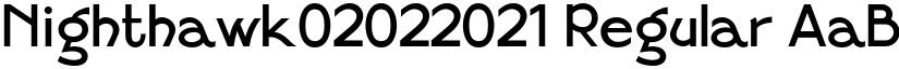 Nighthawk02022021 font download