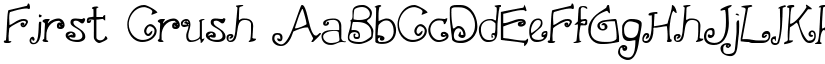 First Crush font