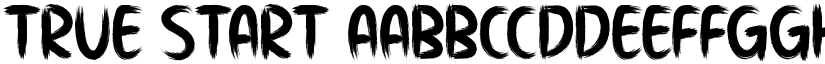 True Start font download